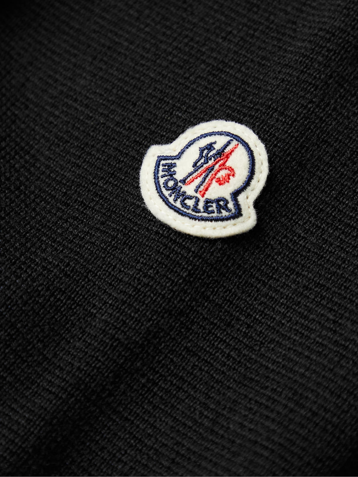 Moncler slim-fit wool-blend down zip-up cardigan - additional product photo 4