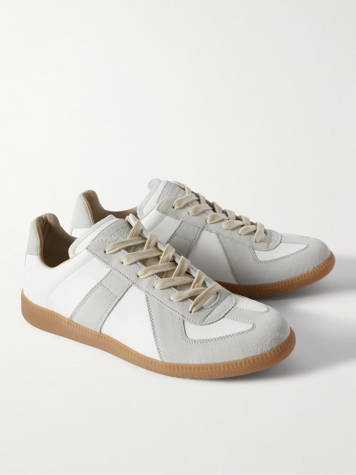 Maison Margiela Replica leather and suede sneakers - additional product photo 6